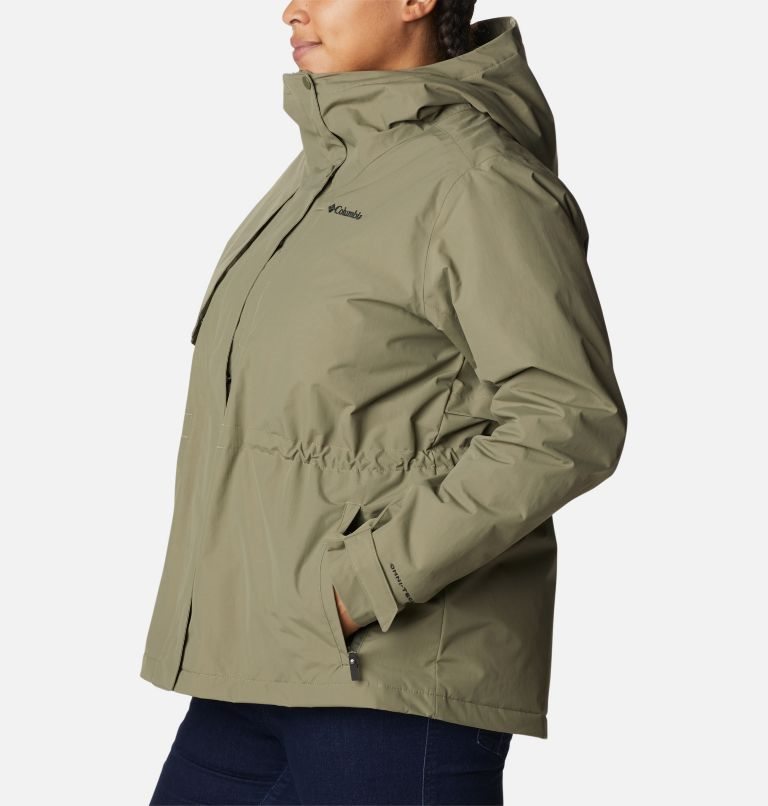 Jacheta Columbia Hadley Trail Dama Masline Verzi | Plus Size CVA7QS0Z9